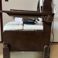 介護用自動ラップ式ポータブルトイレ　ラップポン・エール2　暖房便座タイプ　家具調の画像