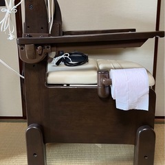介護用自動ラップ式ポータブルトイレ　ラップポン・エール2　暖房便座タイプ　家具調の画像