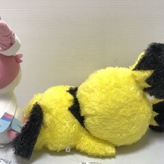 ☆【ポケモン まとめ売り】未使用品 2点セット ぬいぐるみ ニンフィア 約38㎝ ピチュー 約50㎝(NF250714) 546-39Wの画像