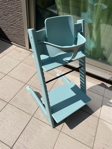 ストッケ　トリップトラップ　付属品多数　アクアブルー