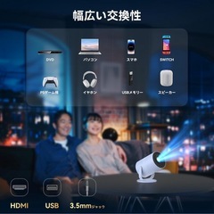 【新品】Tecaki プロジェクター 家庭用 小型4K対応AndroidTV搭載の画像