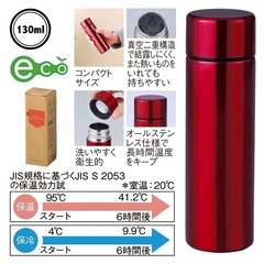 ポケットサイズ 水筒 グリーン 130mlの画像