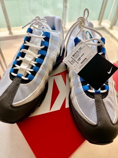 【未使用・新品】NIKE AIR MAX 95 BIG BUBBLE WHITE/BLUE SPARK-NEUTRAL GREY