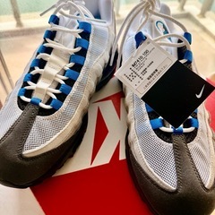 【未使用・新品】NIKE AIR MAX 95 BIG BUBBLE WHITE/BLUE SPARK-NEUTRAL GREYの画像