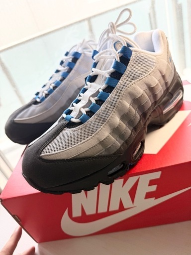 【未使用・新品】NIKE AIR MAX 95 BIG BUBBLE WHITE/BLUE SPARK-NEUTRAL GREY