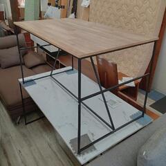 展示品 ❗【北九州·福岡市限定】ダイニングテーブル　木目調　スチール脚 展示品 ❗【北九州·福岡市限定】ダイニングテーブル 木目調