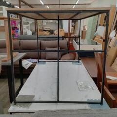 ★ 北九州、福岡市周辺配送可  展示品❗ダイニングテーブル  木目調  スチール脚  幅120cm【定価16,990円】  💳自社配送時🌟代引き可💳※現金、クレジット、スマホ決済対応※   【配達は要決済前問い合わせ】の画像