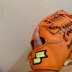 野球　SSK 　軟式グローブ　オレンジの画像