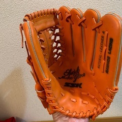 野球　SSK 　軟式グローブ　オレンジの画像