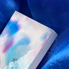 #13 アルコールインクアート 原画 一点物 木製パネル貼り 絵画 インテリア の画像