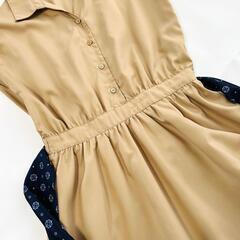 【NATURAL BEAUTY BASIC】小紋プリントベルト付 ワンピースの画像