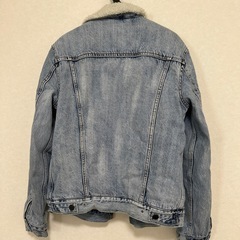Levi's ボア襟 デニムジャケット Sの画像
