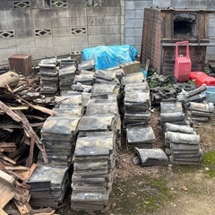 瓦　瓦屋根　瓦チップ　無料の画像