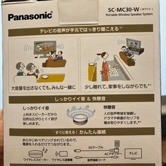 Panasonic コンパクトスピーカーの画像