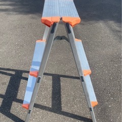 ALINCO　アルインコ　踏台　踏み台　CCA-80KL　脚立　3段　79㎝　100kg　アルミ　軽量　中古　③の画像