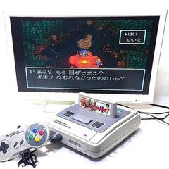 【直接引渡し限定】ほぼ未使用の極美品! Nintendo 任天堂 ニンテンドー SHVC-001 スーパーファミコン スーファミ レトロ ゲーム機 本体 箱説付 動作確認品の画像
