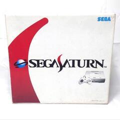【直接引渡し限定】希少極美品!! SEGA セガ HST-3220 セガサターン SS レトロ ゲーム機 ゲームハード 本体 コントローラー2個 AC AV 外箱付 通電動作確認品の画像
