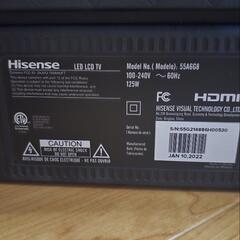 Hisense（ハイセンス）製 55インチ UHD 4K LED液晶テレビの画像