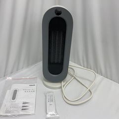 セラミックファンヒーター 3段階温度調整 切り忘れ防止 転倒OFF タイマー機能（未使用品）の画像