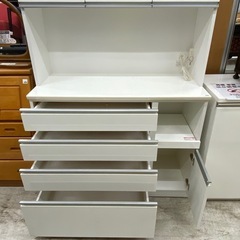 【愛品館 江戸川店 】3枚スイング扉キッチンボード レジューム120 NITORI（ニトリ）の画像