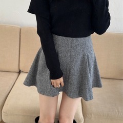 GRL ツイードミニスカート2枚セットの画像