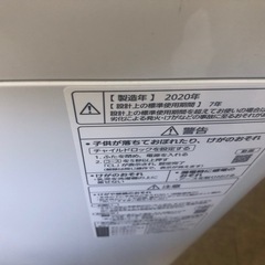 ★K015★2020年製Panasonic製6.0㌔洗濯機★6ヶ月保証付き★近隣配送・設置可の画像