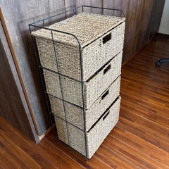 カゴ収納引き出しの画像