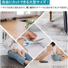 XinGe 床暖房対応 キッチンマット クリア PVC製 50×180cm 台所マット 
厚さ1.5mmの画像