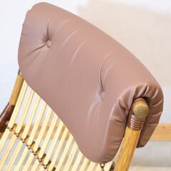 山川ラタンの籐家具作りを継承する加瀬ラタン工芸のC-264 籐製 ロッキングチェアです。しなやかな曲線を描くラタンが体を包み込むような快適な座り心地の揺り椅子♪ 北欧スタイルにもおススメです！の画像