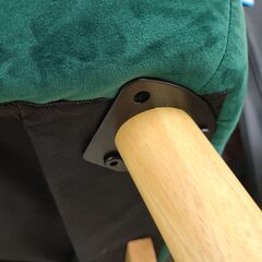 J1304【リユースのサカイ柏店】OSJ　オーエスジェイ　ソファーベッド　二人掛けソファ　グリーン　クリーニング済の画像