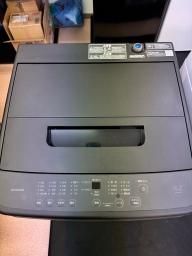 高年式 IRIS OHYAMA 4.5㌔ 洗濯機(黒)