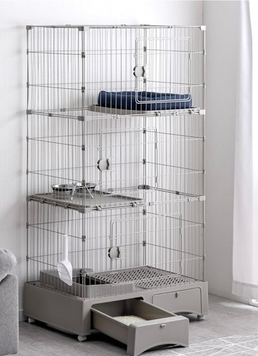 キャットケージ大型3段タイプ