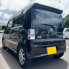 お買い得‼️月々9千円〜分割払い可❗️車検2年付き！【名義変更代込み】車内広い！大人気☆ムーブコンテカスタム☆HDDナビ付き☆走行中DVD見れます☆フルオートエアコン☆ドライブレコーダー付きのフル装備☆事故修復歴無し☆純正アルミ☆そのまま乗って帰れます‼️の画像