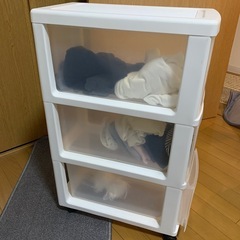 てんま　3段　引き出し　プラスチックの画像