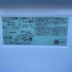 375L 日立　3ドア　冷蔵庫　2021年製 　の画像
