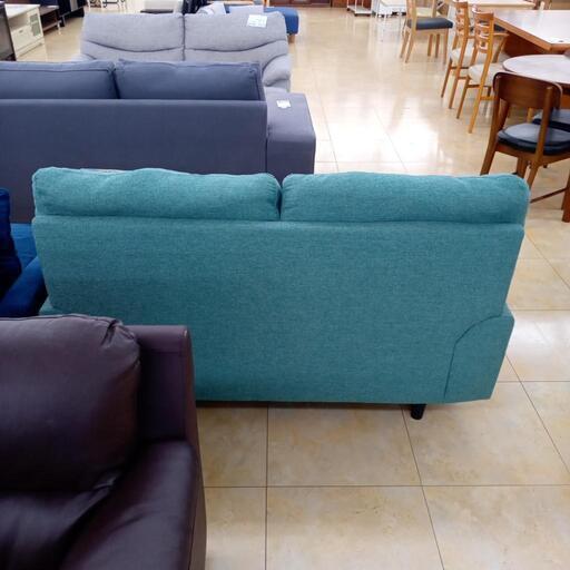 リユースのサカイ太田店☆ジモティ割あり☆ ソファー グリーン H84×D84 