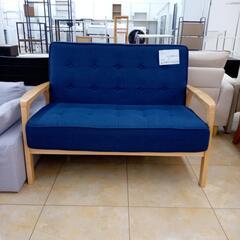 リユースのサカイ太田店★ジモティ割あり★  ソファー ブルー H78×D68×W116 クリーニング済み OJ10550の画像