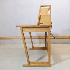  人気のmaruni(マルニ)のFriendy(フレンディ) オーク材 パーソナルデスク&ワゴンです。ナチュラル感あふれるスッキリとしたデザインは在宅ワークの事務机やお子様の学習机におススメ♪の画像
