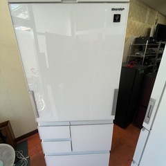 SHARP冷凍冷蔵庫SJ-AW50H-W  2021-502L  5ドア　ガラス　両方開き仙台市内無料配達の画像