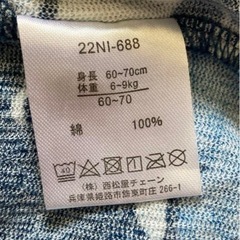 ベビー甚平60〜70  西松屋
の画像