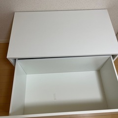 IKEA スモースタード　ベンチ　ホワイト　おもちゃ収納の画像