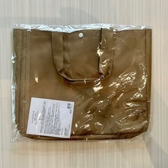 未使用・未開封　レッスンバッグ トートバッグ カーキ・ベージュ系の画像