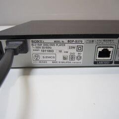 SONY / ソニー  ブルーレイディスクプレーヤー／DVDプレーヤー  BDP-S370の画像