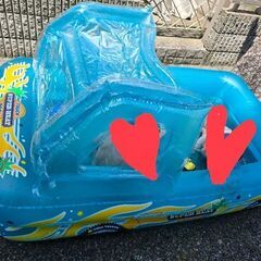 ビニールプール 電池式自動空気入れ付きの画像