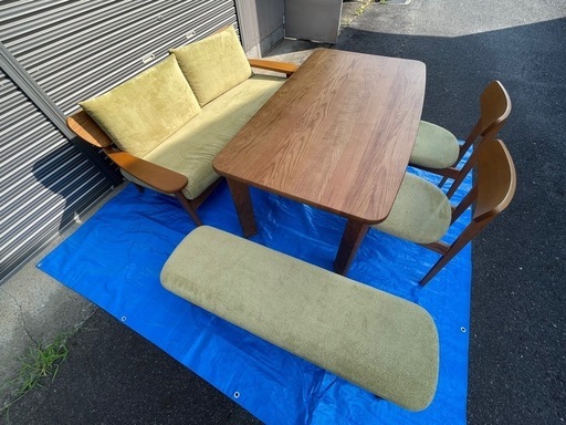 終了:値下げ！雰囲気良き！ダイニングテーブルセット（中古品）