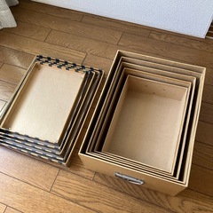 マトリョーシカ方式　収納ボックスセットの画像