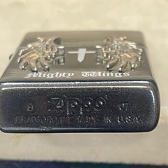 ZIPPO ライター マイティ ウィングス ラメブラック 天使の羽の画像