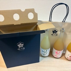 梅乃宿  リキュールゆず もも りんご 720ml×3本 の画像