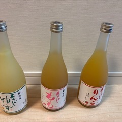 梅乃宿  リキュールゆず もも りんご 720ml×3本 の画像
