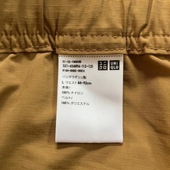 『試着のみ』ユニクロ　ギアショーツ L　ブラウンの画像